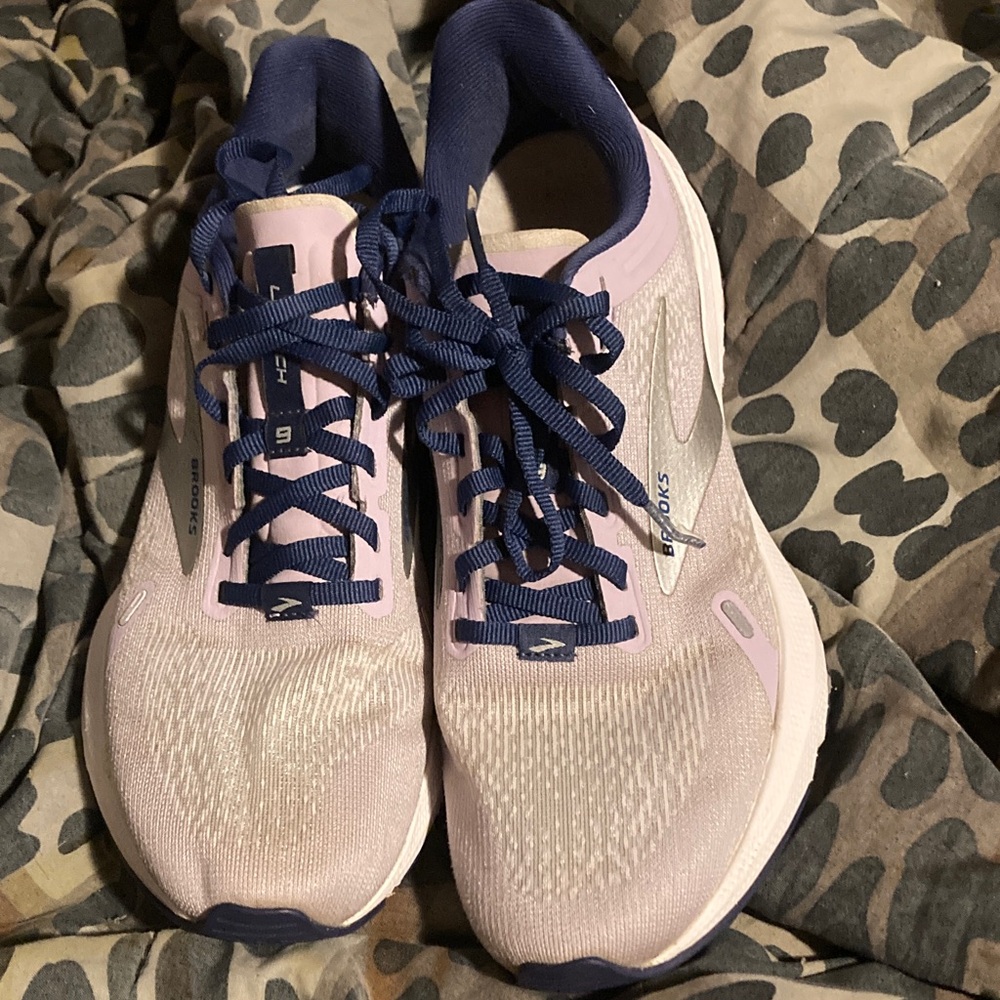 Brooks Women’s Running Shoes in Light Pink and Navy